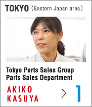 Tokyo (Eastern Japan area)Tokyo Parts Sales Group Parts Sales Department Akiko Kasuya